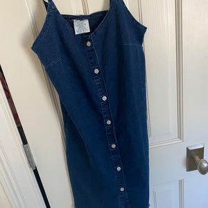 Blue denim dress